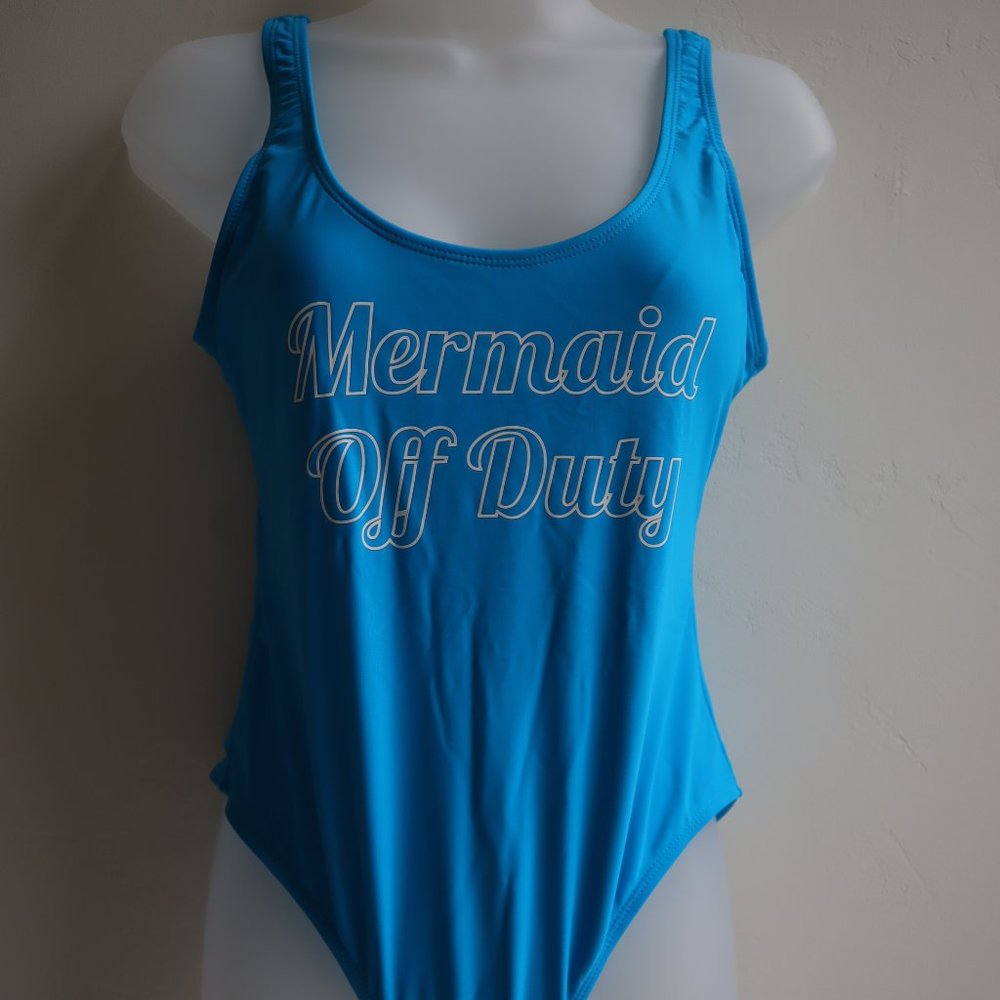 No Bounderies Mermaid Off Duty One-Piece Sexy Scoop Back Swimsuit
